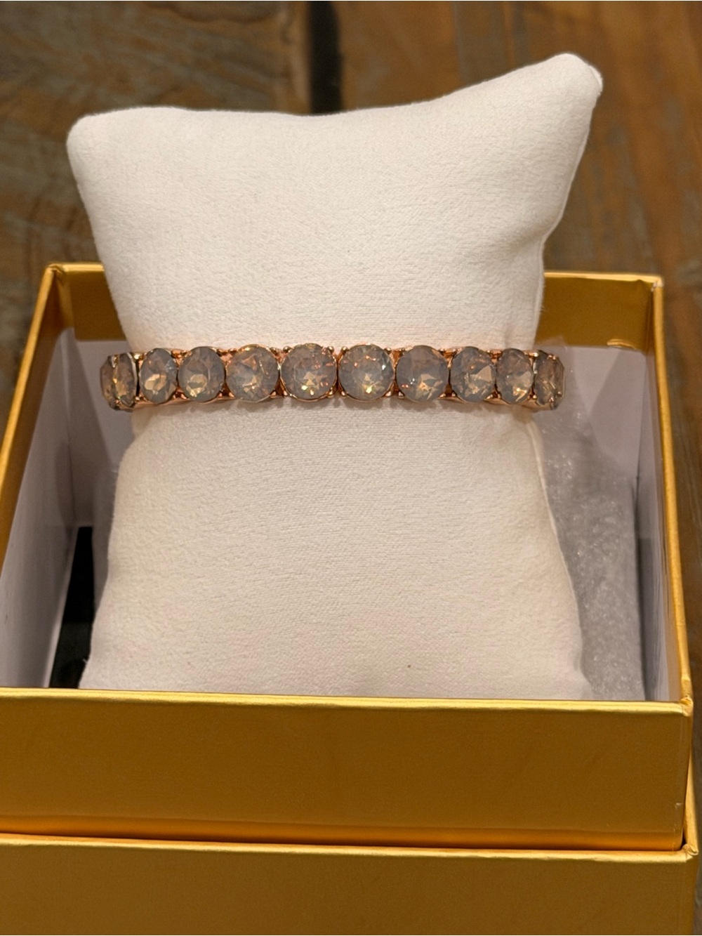 Bomb Party NWT! Rose Gold Crystal Tennis Bracelet